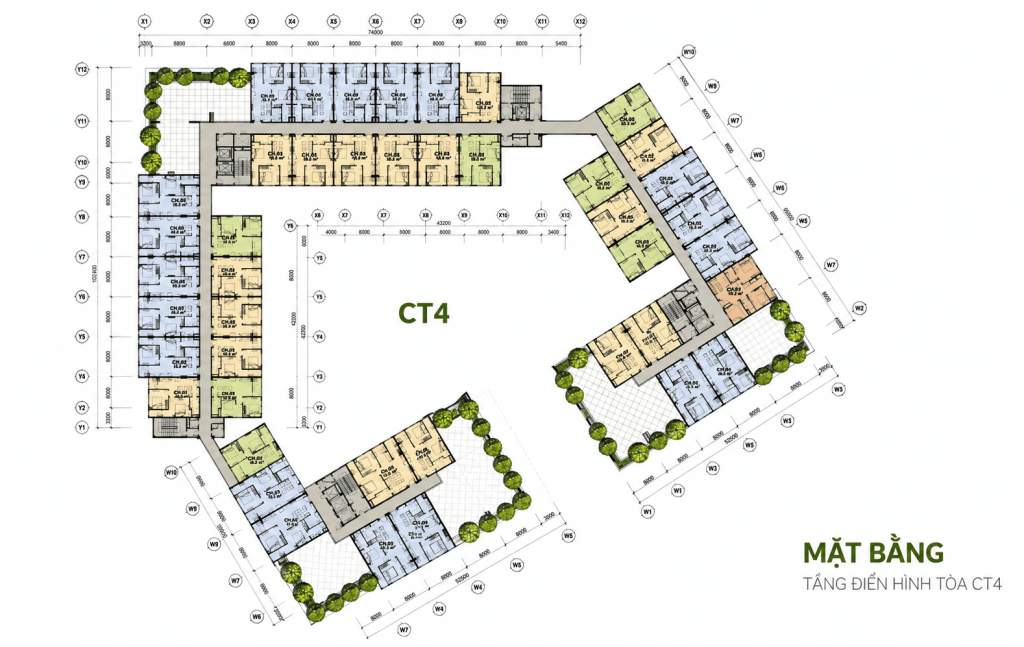 Mặt bằng CT4