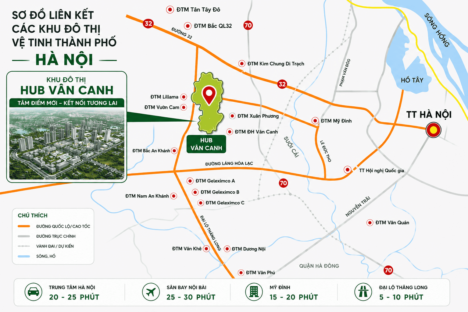 Vị trí HUB Vân Canh