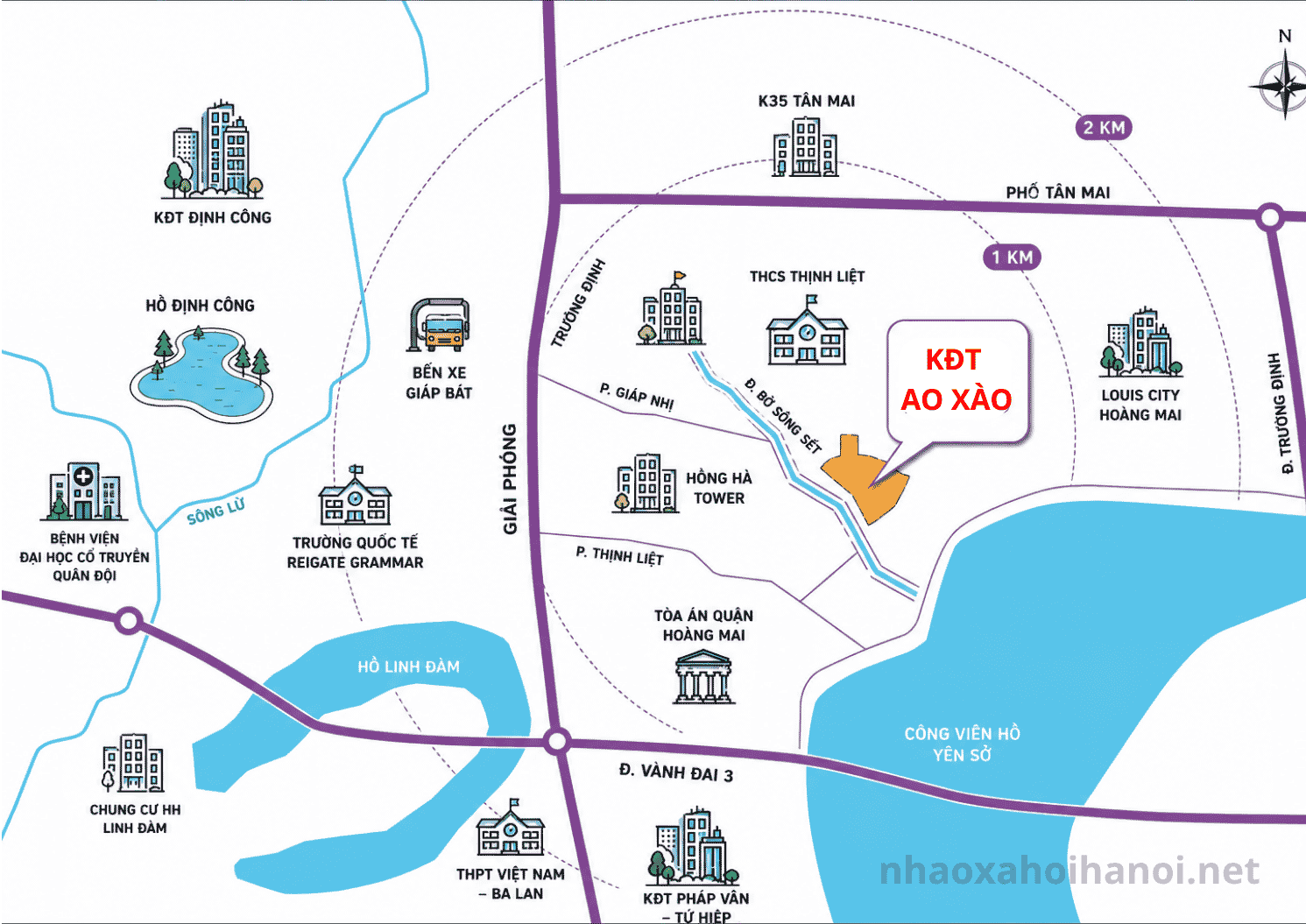 Nhà ở xã hội Ao Sào CT1 – Hoàng Mai