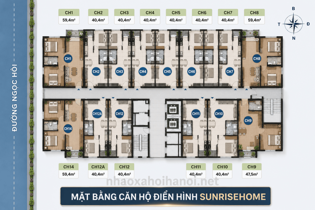 Nhà ở xã hội Sunrise Home Thanh Trì