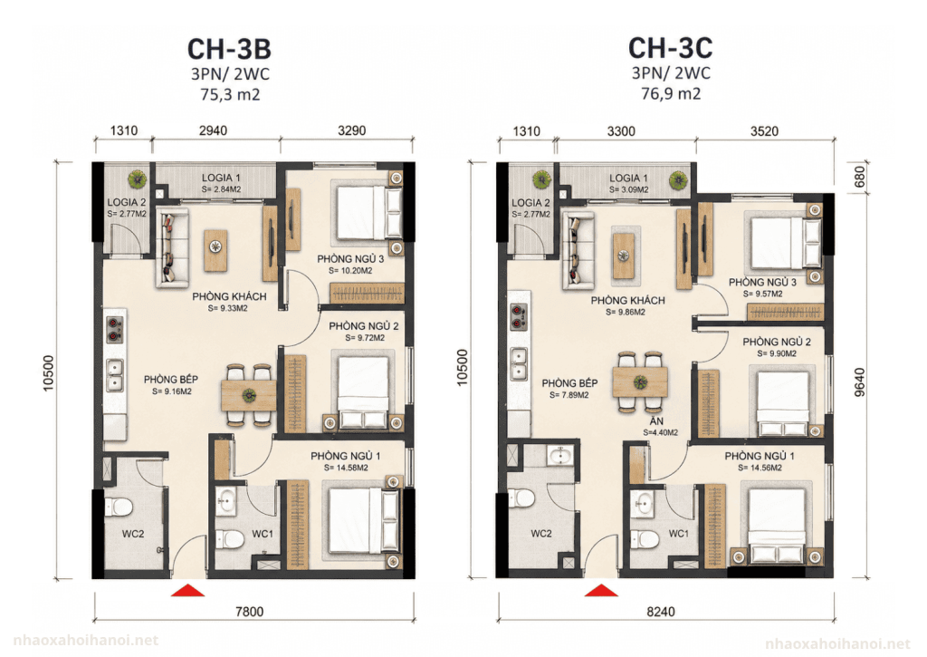NHÀ Ở XÃ HỘI GREEN TOWER ĐẠI MỖ